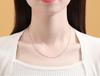 S925 Sterling Silver Women's Clavicle Necklace - Plain Snake Bone, Water Wave, Melon Seed, Ingot Chains. No Pendant Included.