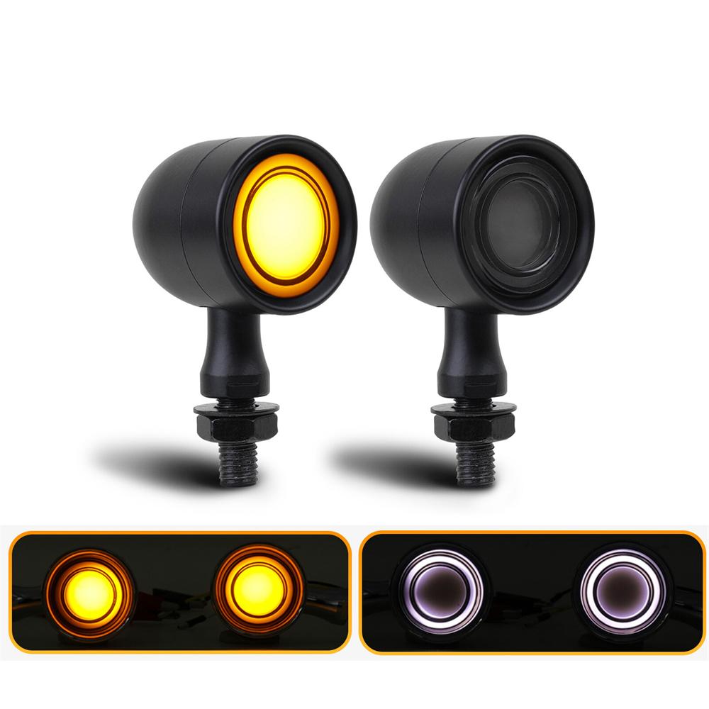 Motorcycle LED Turn Signal - Universal - Bullet Style DRL/Tail Light