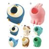 Cute Animal Pen Holder Mini Dinosaur Dolphin Shark Penguin Cat Dog Rabbit Shape Portable Resin Pencil Rest Organizer Stand Desktop Ornament Student