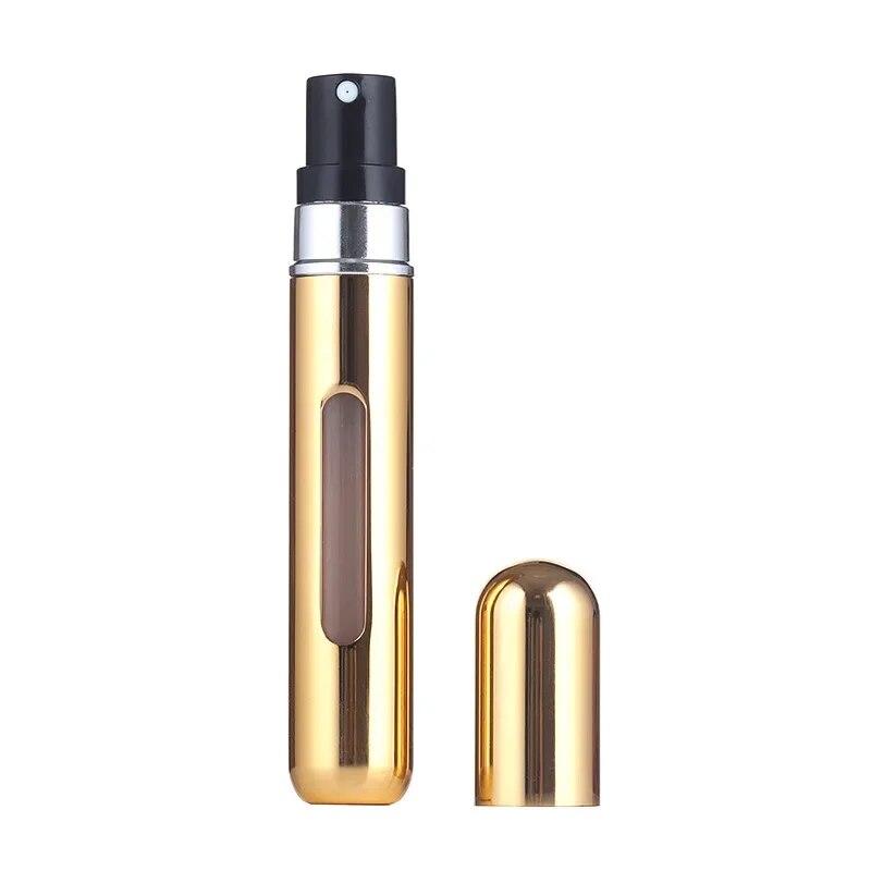 8ML přenosná cestovní mini malá nádoba z hliníkové peněženky tester Dekantační váleček na parfémy Nástroj na dávkování lahví Doplňovatelný sprej 1ks