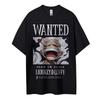 Monkey D Luffy One Piece TShirt Men Summer Gear 5 Wanted Poster Graphic Short Sleeve Streetwear Loose Fit Anime Fan Tee