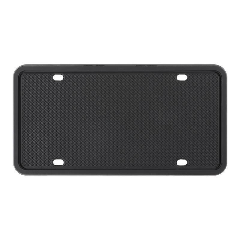 Silicone license plate frame, American and Canadian license plate frame, waterproof, rust proof, without damaging the paint чёрный