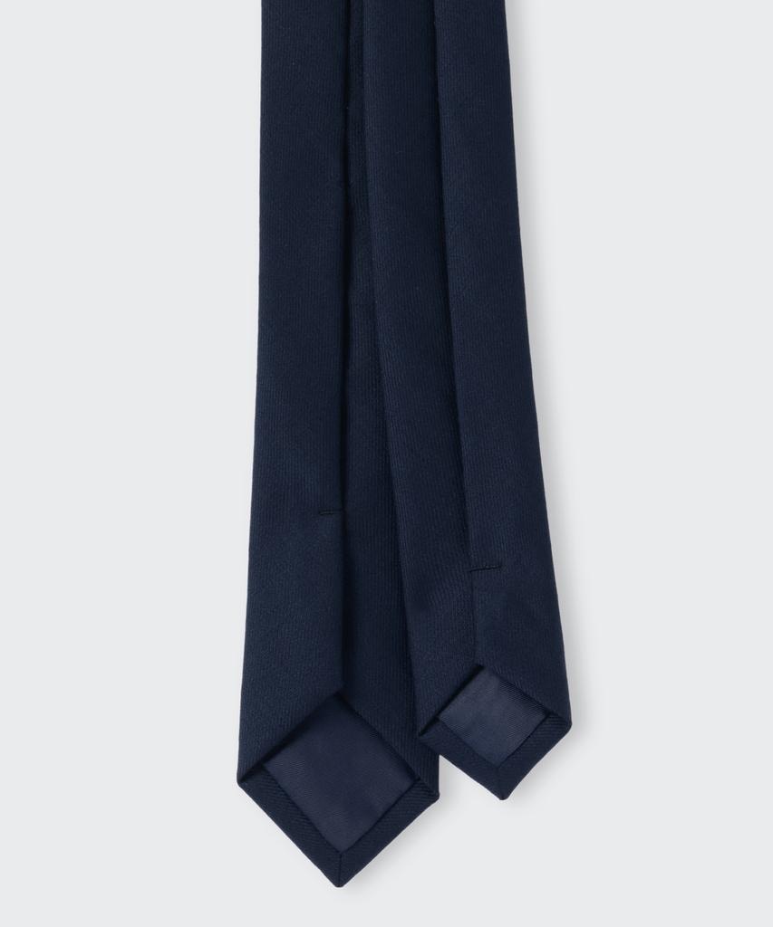 MUSINSA STANDARD Wool Slim Solid Tie [Navy]