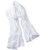 Popular Flax Plant Dyed White Scarf Summer Sunscreen Silk Silk Scarf Solid Color Cotton And Linen Shawl