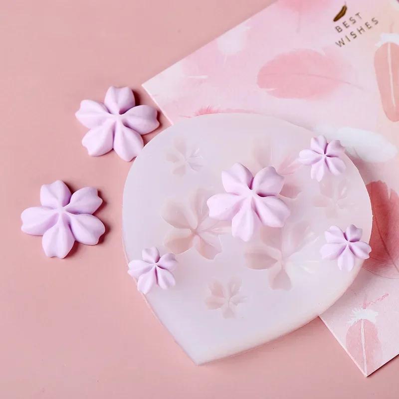 Mini Kwiaty Seria Silikonowe Formy DIY Handmade Ciasto Kremówki Pieczenia Ciasto Czekoladowe Ciasto Narzędzia Żywicy Polimerowej Gliny Podejmowania Formy