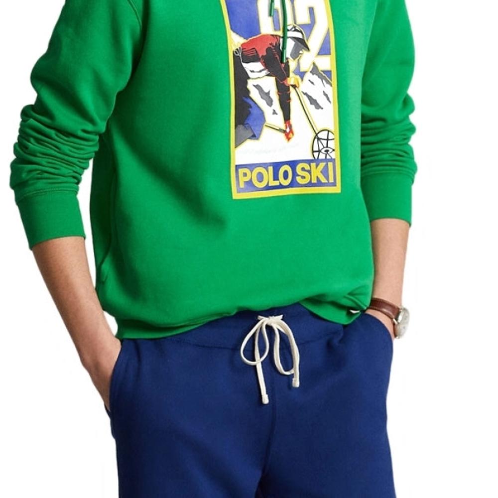 Polo Ralph Lauren FW22 Fleece Hooded Sweatshirt Men sweatshirts Green MNPOKNI16822466-300