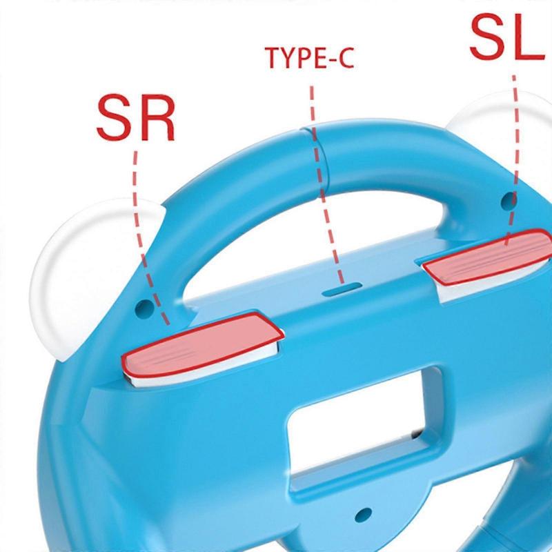2pcs/set Steering Wheel Controller for Switch Racing Game Handheld Grip Kit