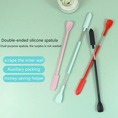 1 Stücke Silikon Doppelkopf Schaber Kosmetische Creme Schaber Set Make-Up-Tools
