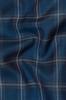 Blue Plaid Double Breasted Blazer