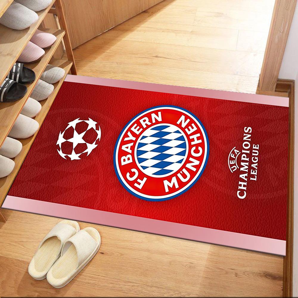 Bayern Munich Floor Mat Perfect for Game Room Entryway Kitchen Hallway Anti-slip Rug Anime Office Decor Perfect Birthday/Christmas Gift Idea