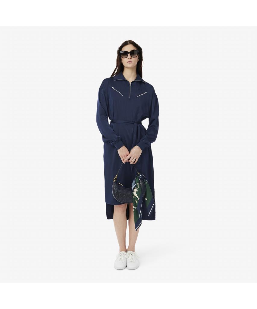Lacoste Women'S Fluid Zipper Detail Dress Ef9776-55G 166