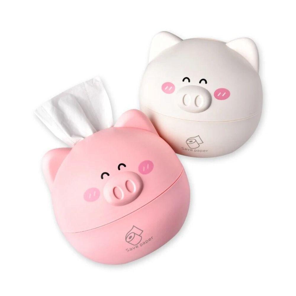 Plastic Bear Head Napkin Holder Waterproof Lovely Toilet Paper Box Living Room