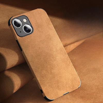 Suede Fur Business-friendly Apple 14promax Phone Case Full Cover IPhone13 Airbag Anti-drop 11 Leather Case