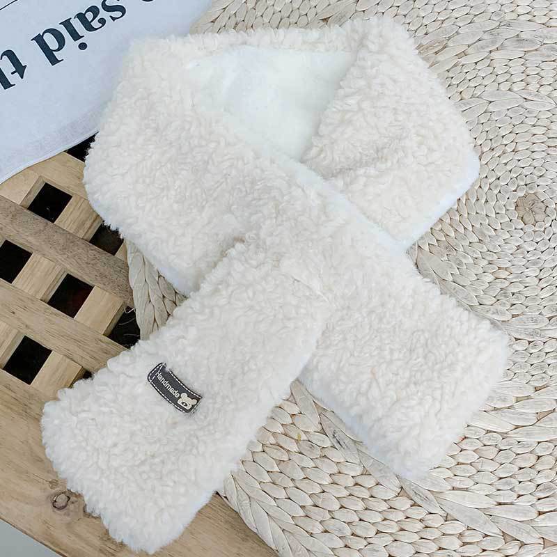 Nouvelle écharpe tendance pour enfants, idéale pour les filles, pour garder les bébés au chaud et polyvalente. Écharpe chaude en peluche et épaisse pour enfants