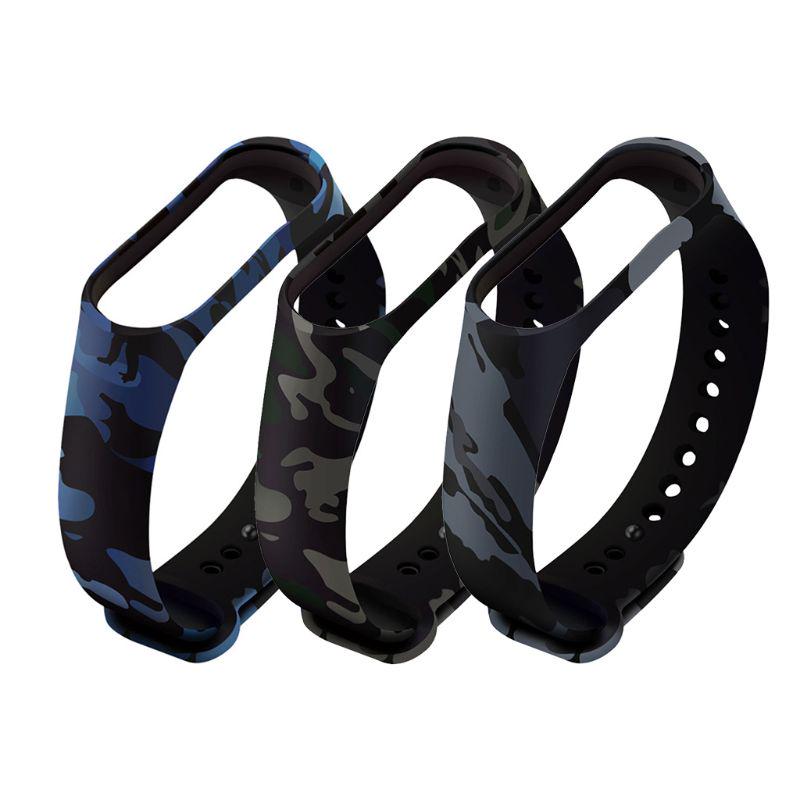 Buy Durable Soft Camouflage Silicone Wristband Replacement Watch Band