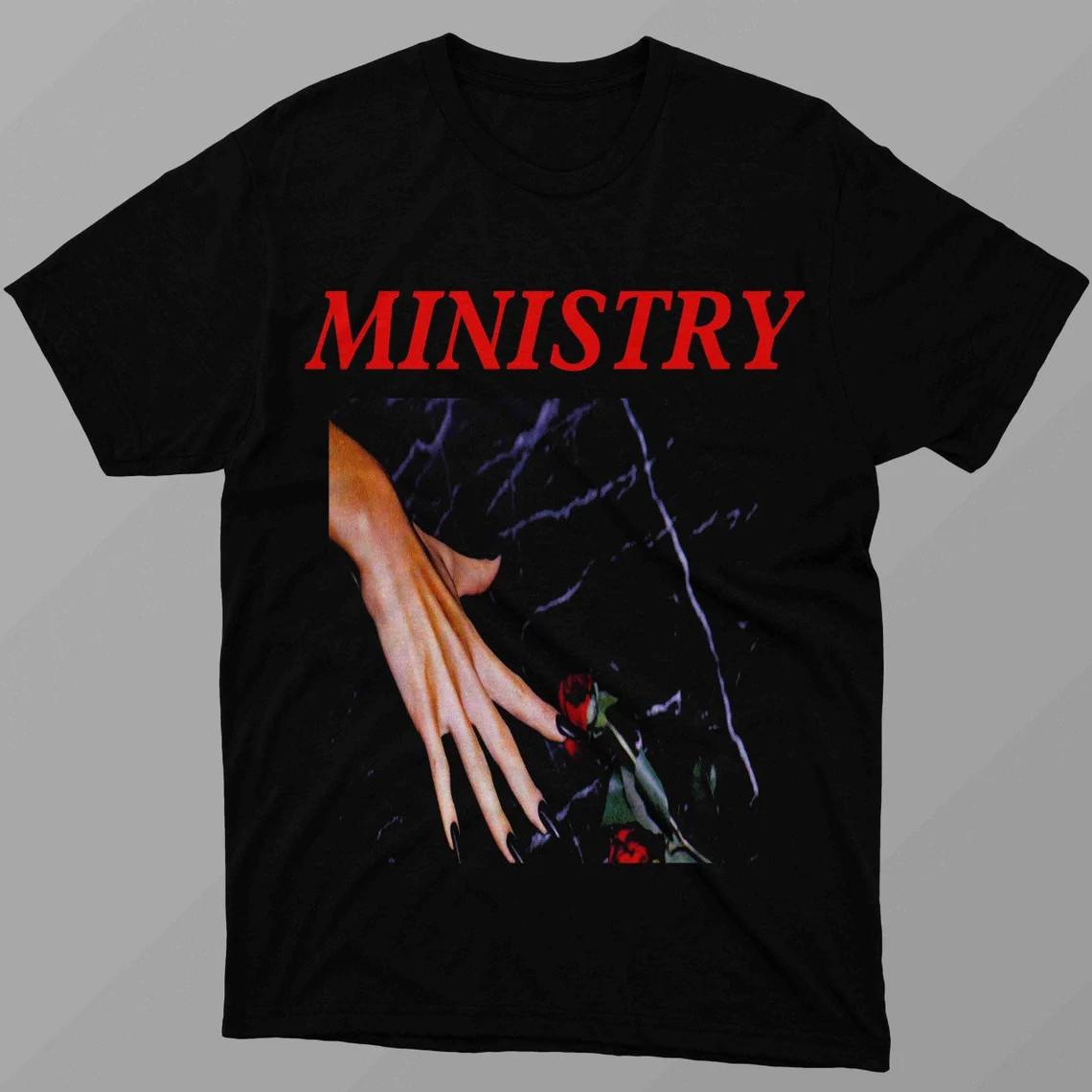 NEW Ministry Band Heavy Cotton Black S-5XL T Shirt MC547 S