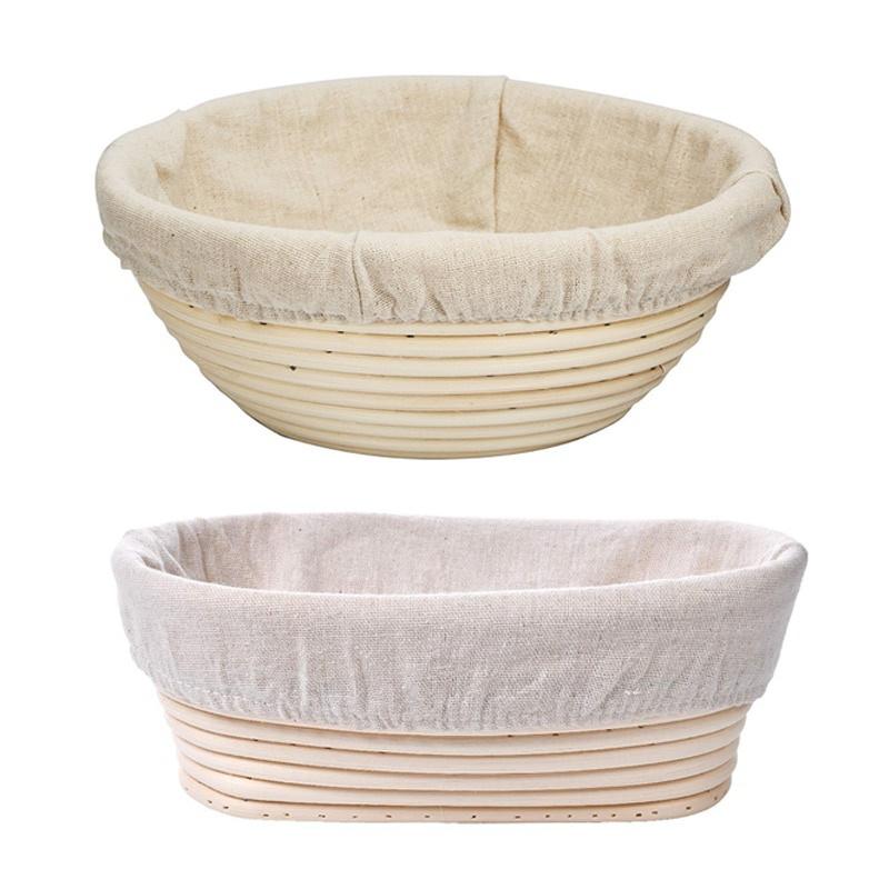 Round /Oval Bread Fermentation Natural  Rattan Basket Country Bread Baguette Dough Mass Proofing Tasting Proving Baskets BakerySupplies