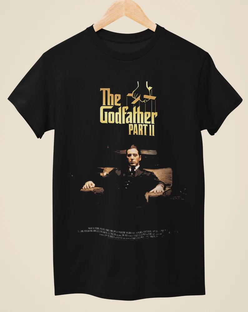 The Godfather Part Ii Movie Poster Inspired Unisex Black TShirt S