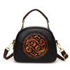 Retro Print Soft PU Leather Shoulder Crossbody Bags for Women Luxury Purses and HandBags Designer Women Bag Ladies Messenger Sac