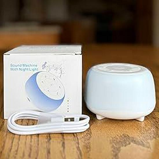 Portable Baby Sleep Aid with Night Light & White Noise Speaker