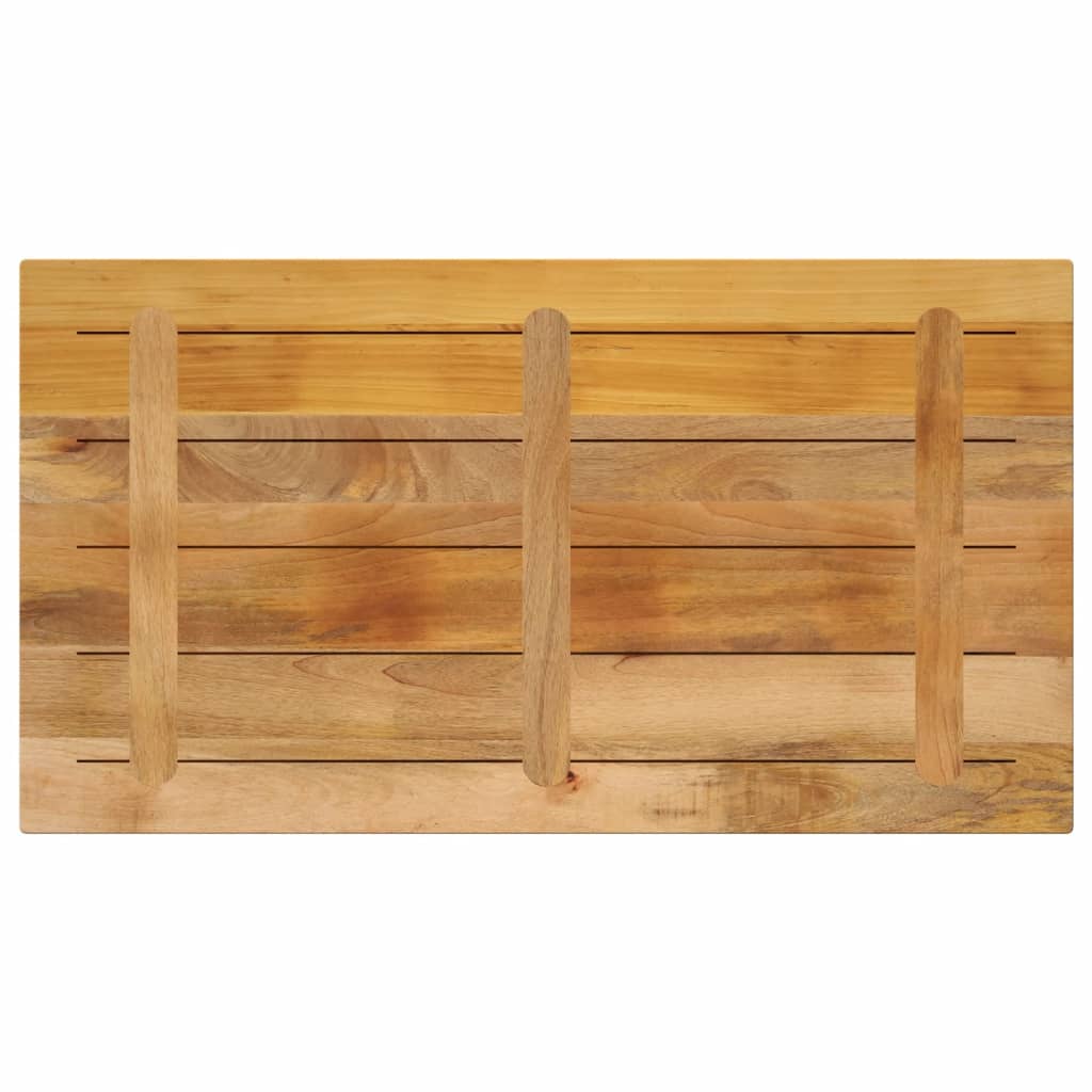 Vidaxl Blat Do Stołu, 100X50X2,5 Cm, Prostokątny, Surowe Drewno Mango