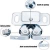 2-10 Sets Cabinet Latches Double Roller Catch Door Stop Closer Stopper Damper Buffer for Wardrobe Hardware Furniture Accessories