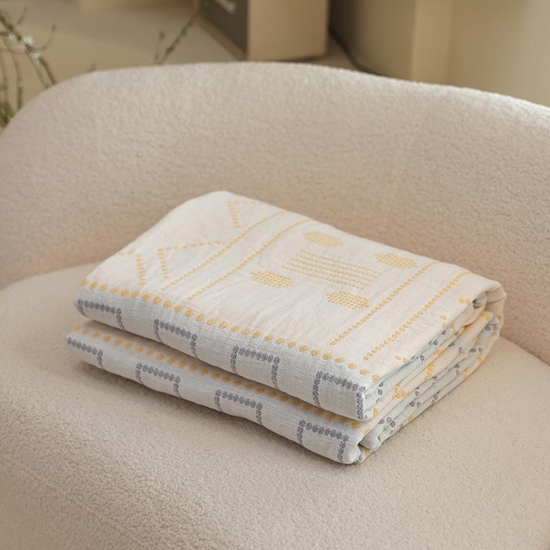 New Gauze Wire Blanket Towel Quilt Single Double Sofa Towel Air Conditioning Blanket Four Seasons Lunch Break Blanket