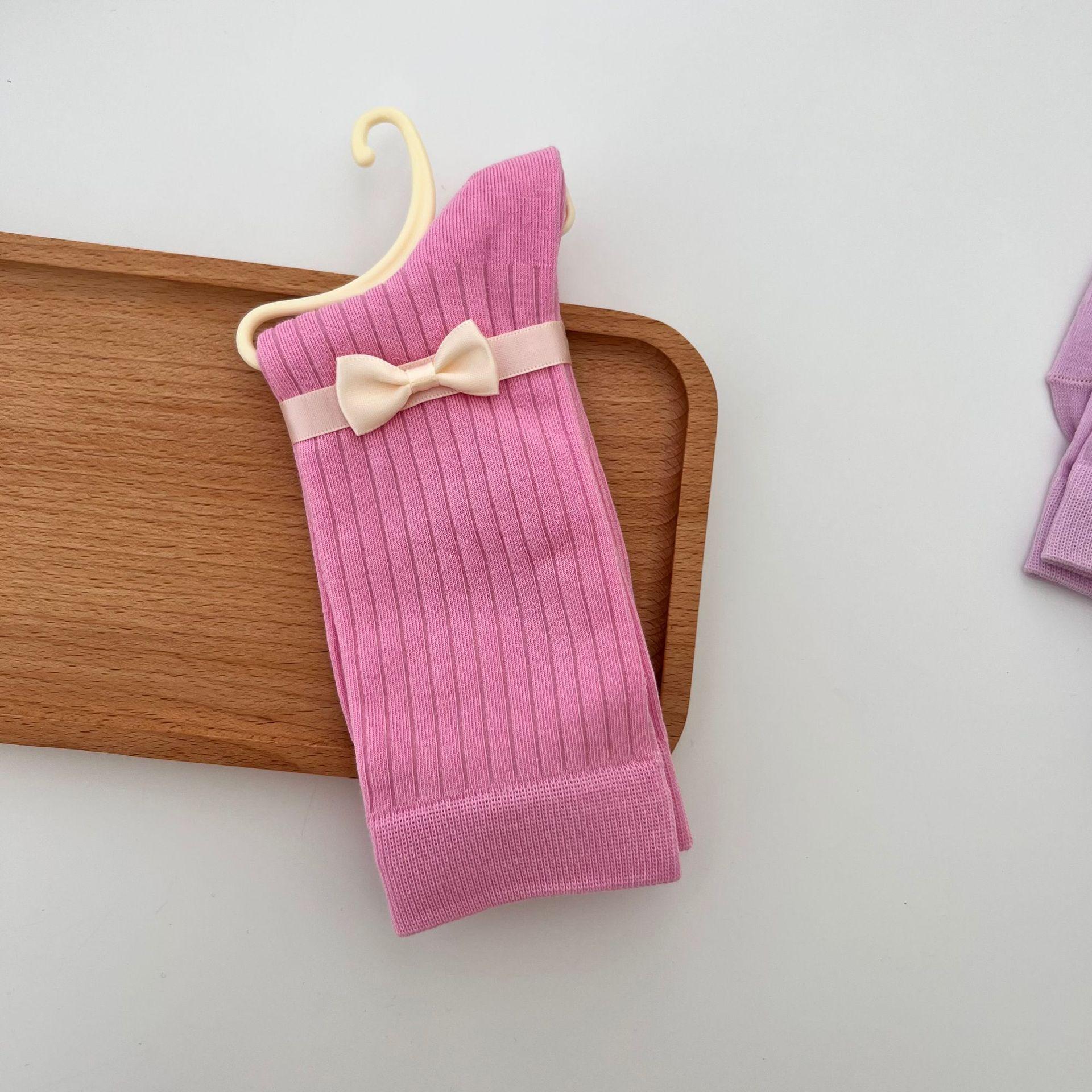 

2024 Light And Breathable Vertical Socks Trendy Solid Color Candy Color Stacked Socks One size троянди рожеві кольору