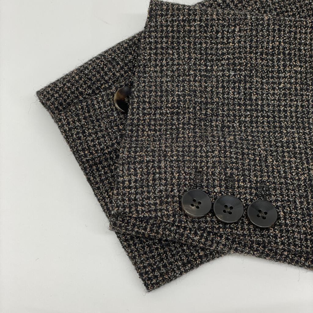 TOMORROWLAND PILGRIM [Excellent Condition] 61-07-14-07002 ANGELIC Ring Tweed Single 2B Jacket 46 Dark brownUsed