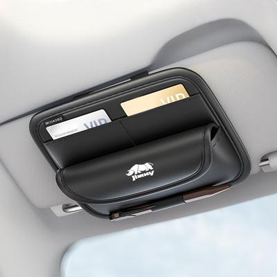 Car Sunglasses Sun Visor Car Card Eyeglass Storage Small Item Car Storage Stylish Custom Interior 1 Piece Jimny-specific Holder, Holder, Storage,