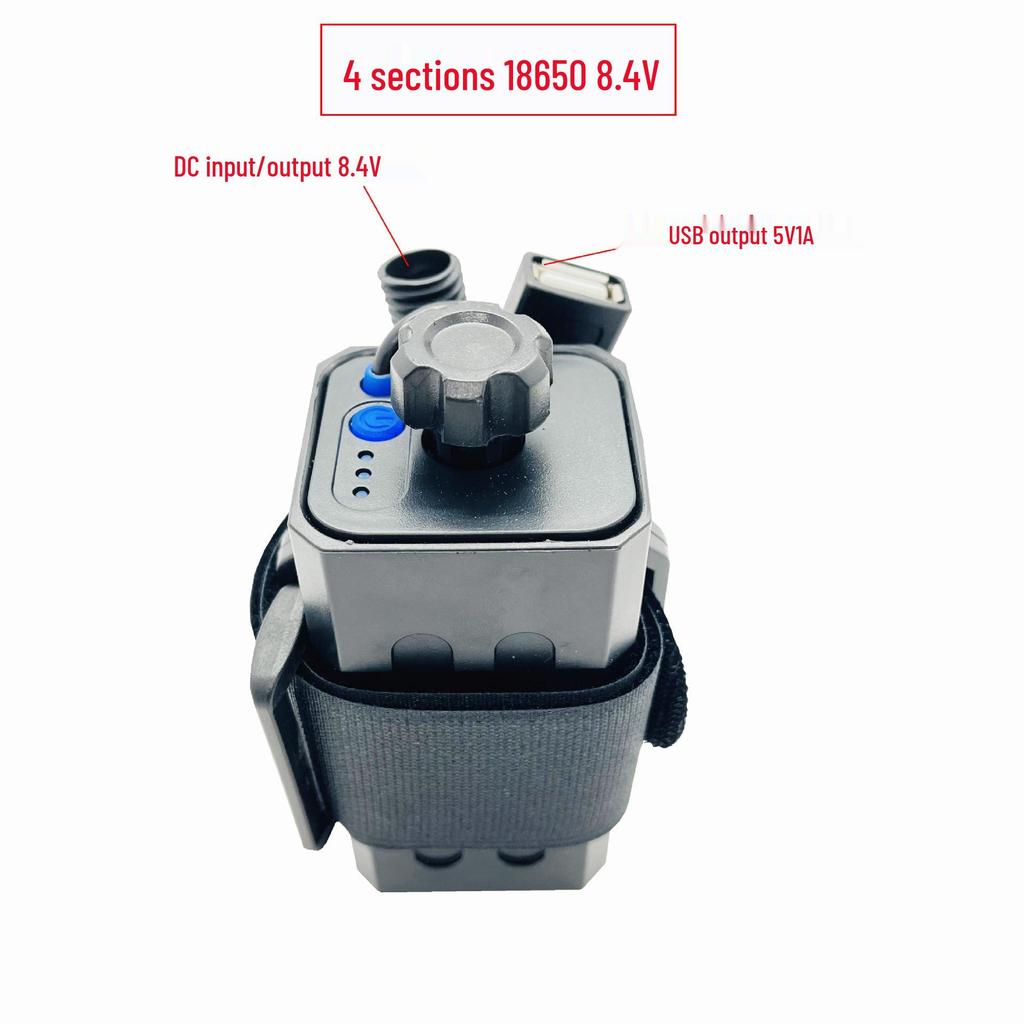 6-Slot 18650/21700 Battery Holder for 8.4V/12V Devices - Solder-Free Mobile Charger and Bicycle Light Power Supply
