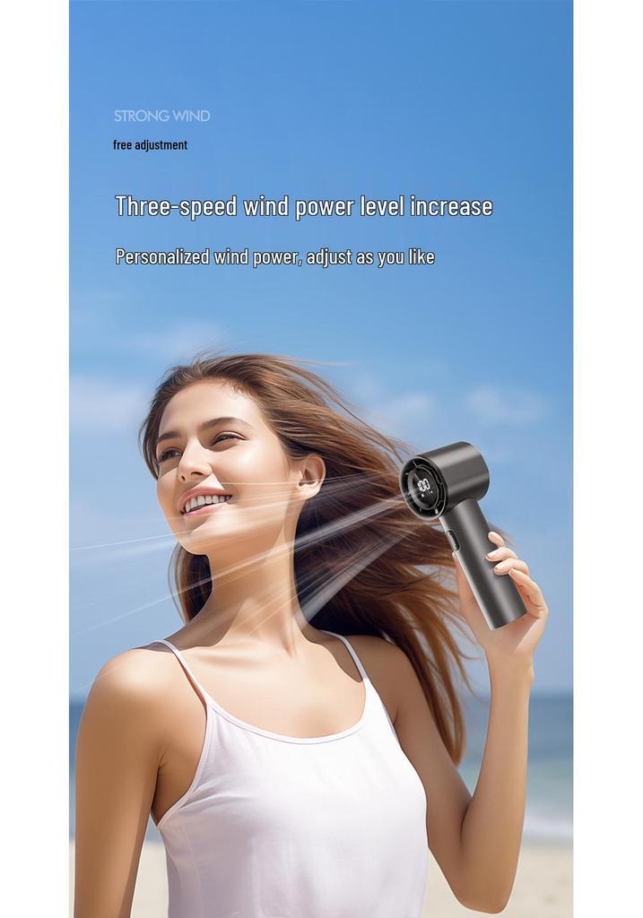 Compact USB Rechargeable Handheld Fan – Lightweight, Powerful, Adjustable Wind Speed