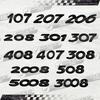 3D For Peugeot 107 207 206 208 301 307 408 407 308 2008 5008 3008 508 Glossy Black Car Sticker Emblem Metal Rear Badge Decal MM35
