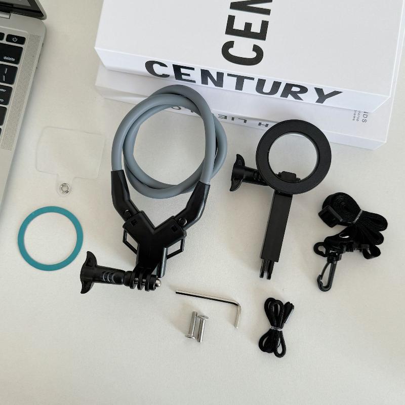 Magnetic Hanging Neck Stand For Phone Wearable Mobile Phone Holder With Tripod Function Video Selfie Stick Support