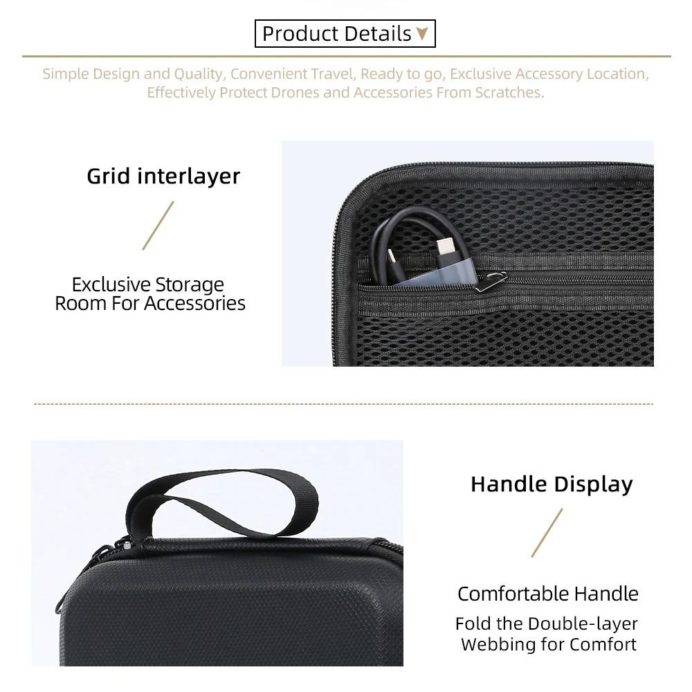 Shockproof Hard Protective Storage Case Portable Travel Carry Handbag Anti-Collision Organizer Pouch Camera Accessory For Insta360 GO Ultra Camera