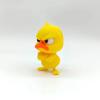 1Pcs  Angry Yellow Duck Statue, Angry White Eyed Funny Duck, Humorous Indoor and Outdoor Home Decoration, and Car Decoration