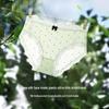 Qianfeili Polka Dot Ice Silk Seamless Mid-Waist Underwear 6-Pack