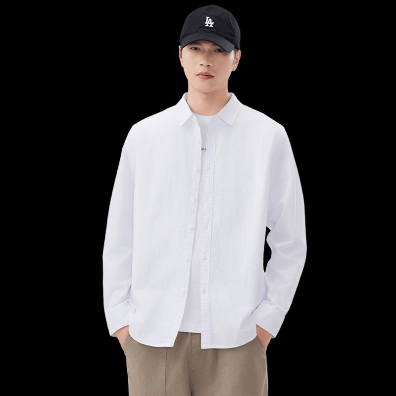 Izzueit Men's Pure Cotton Long Sleeve Casual Shirt
