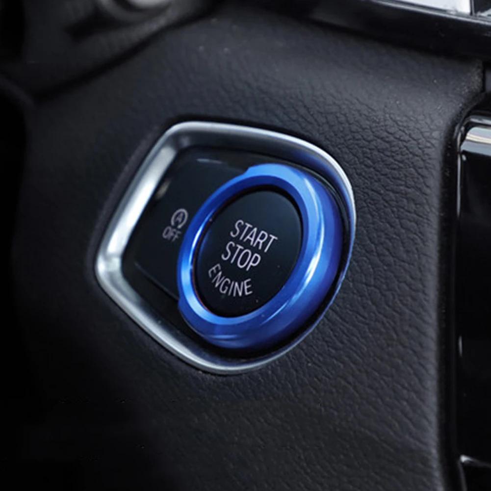 For BMW 1 2 3 4 Series X1 F48 F20 F21 F30 F32 F33 F34 F36 F45 F46 Car Engine Start Button Stickers Ignition Key Ring Trim Cover