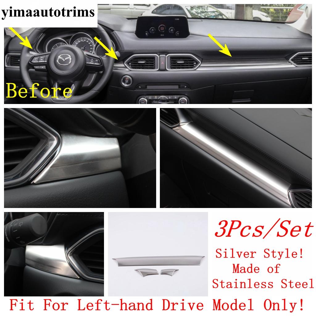 For Mazda CX-5 CX5 2017 - 2024 Water Cup / Shift Gear / Speaker / Air AC / Window Lift Cover Trim Stainless Steel Accessories