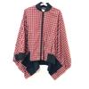 FJ6898 Check Logo Poncho Apparel Long Sleeve Outerwear Jumpers Jacket