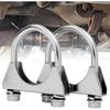 1.75" U-Bolt Muffler Exhaust Clamps, Saddle Style U-Bolt Clamp Fit 1.75" OD On Tip Pipes Connection (45mm-fit 1.75" OD)