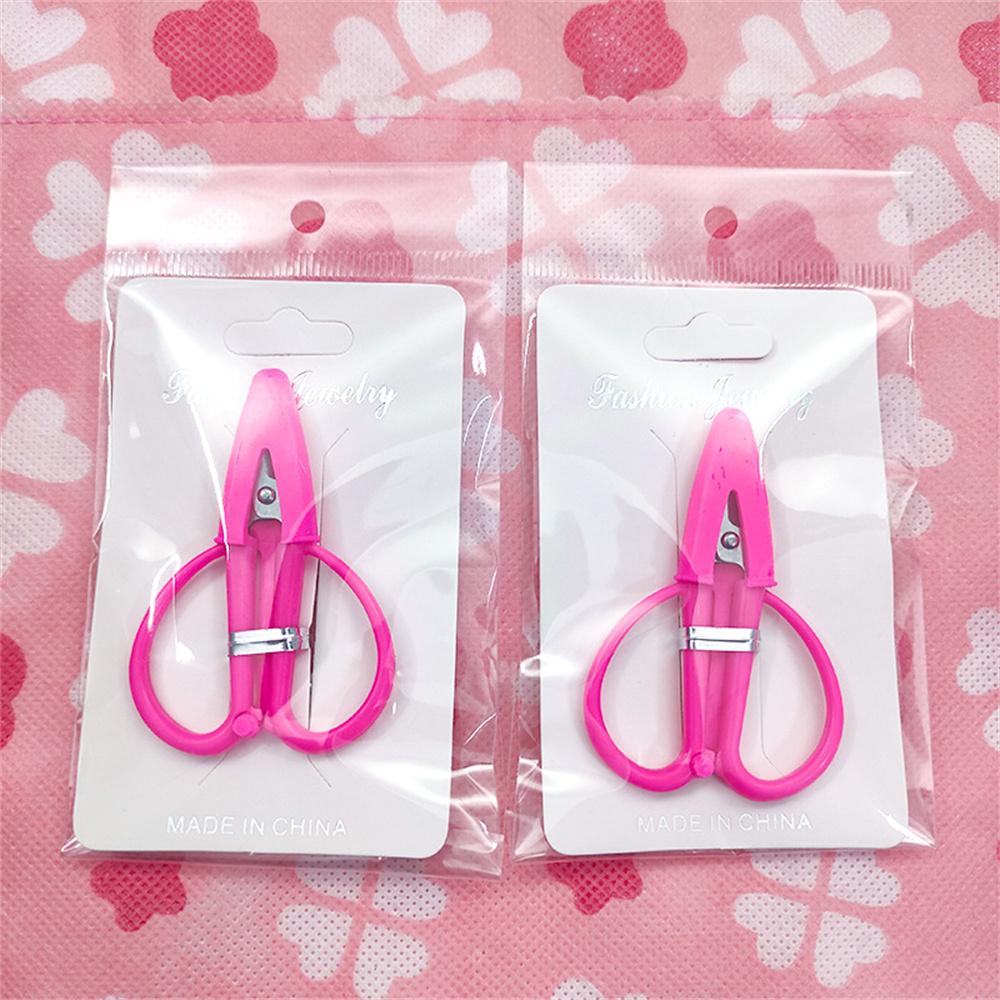 

Candy Color Safety Scissors Small Scissors Stationery Kids Diy Paper Cutter Hand Making Tool Thread Scissors Embroidery Scissors розовый