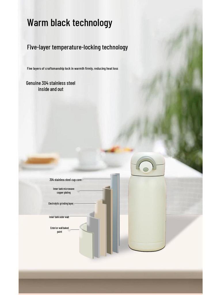 Mini Compact Cute Vacuum Flask for Students