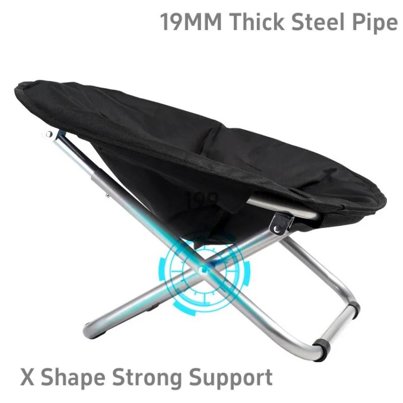 Portable pet moon chair outdoor camping cat dog foldable bed adjustable height elevated bed thick warm seat cover