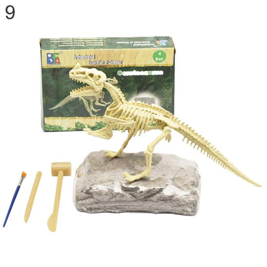 Dinosaur Fossil Skeleton Excavation Dig Up Kit DIY Assembly Educational Kids Toy