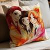 Kochou Shinobu Pillow Case Throw Pillow Cover Nordic Vintage Style Cushion Covers Home Living Room Sofa Couch Seat