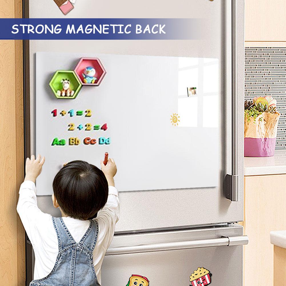 Magnetic White Board Sticker Removable Wall Dry Erase Board Erasable Surface Magnetic Dry Erase Whiteboard for Kids Office Home