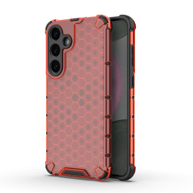 Shockproof Transparent Case For Samsung Galaxy S25 Plus Honeycomb Armor Case Samsung S25 Plus Cover For Samsung S25 Plus Case