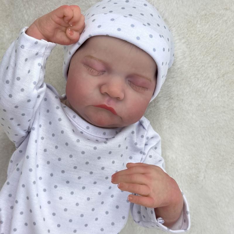 17Inch Reborn Baby Doll Soft Silicone Vinyl Realistic Newborn Toy Gift for Kids